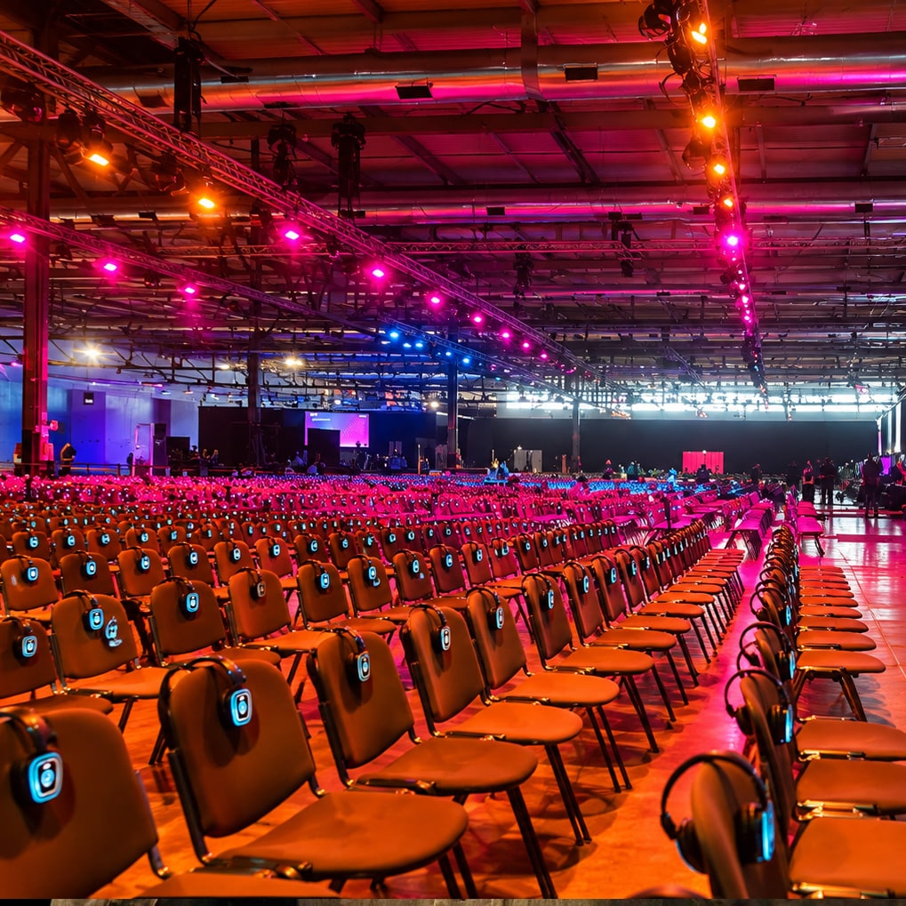 AWS Summit Milano - 30 zone audio con sistema Silentsystem